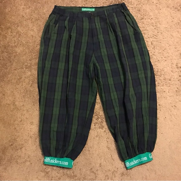 GolfKnickers Green Linen-Cotton/Linen  Pants - Picture 1 of 10